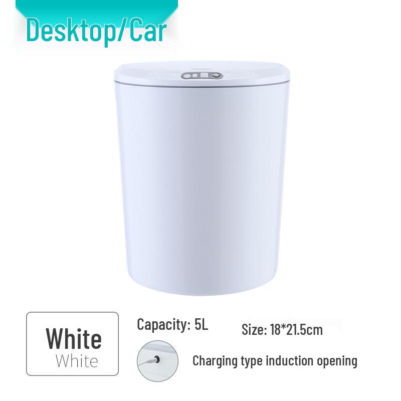 Smart Induction Desktop Trash & Storage Bin