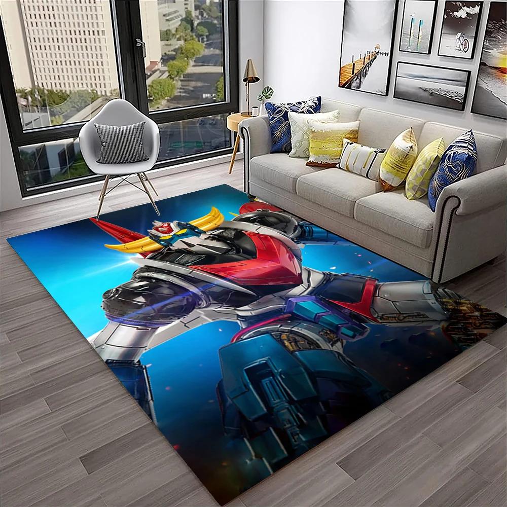Alfombra de Anime con dibujos animados en 3D de UFO Robot Grendizer, alfombra para el hogar, sala de estar, dormitorio, sofá, felpudo decorativo, alfombra para área de niños, alfombra antideslizante