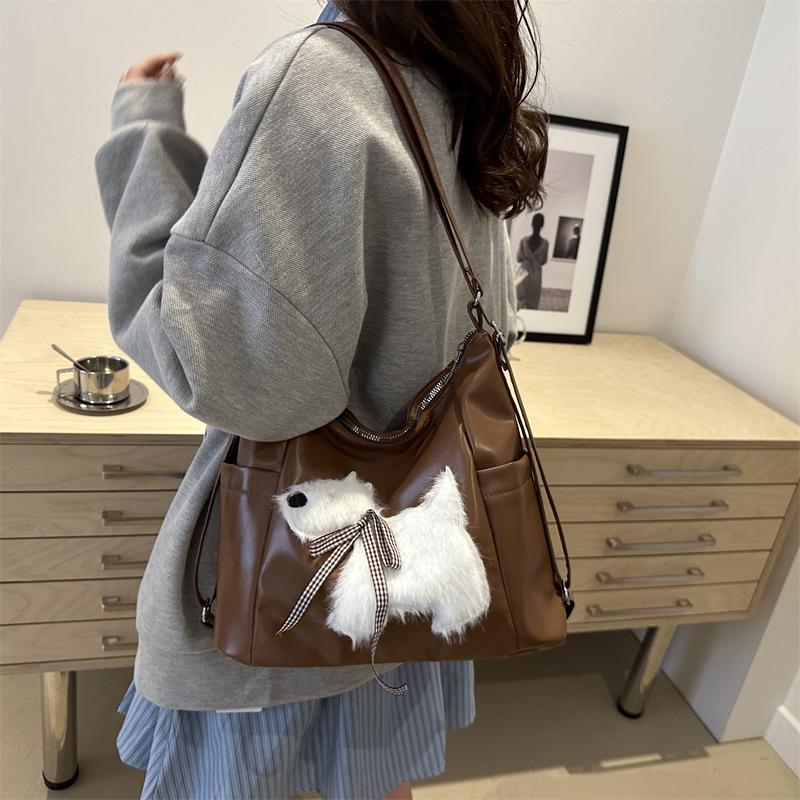 Bag Women's 2025 New Casual Shoulder Women's Bag Commuter Large Capacity Backpack Stylish Simple Underarm Tote Bag