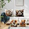 Cute Animals Cushion Pillowcase Printed Polyester 45X45Cm Throw Pillowcover Decorative Sofa Cushion Pillowslip Home Decor