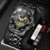 Men's Luminous Waterproof Quartz Wristwatch with Steel Band