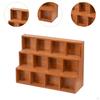 Wall Mounted Storage Shelf Desktop Organizer Gifts Space Saving Versatile Wood Display Rack for