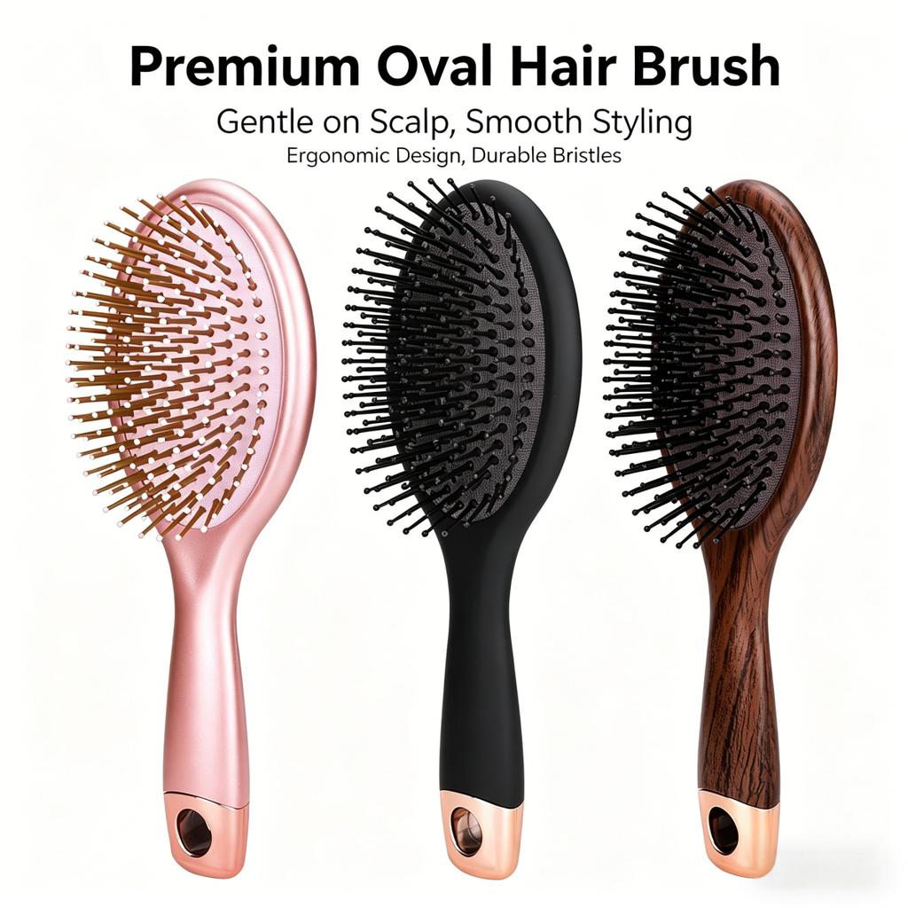Air Cushion Detangling Hair Brush, Soft Bristles Scalp Massage Comb For Smoothing Frizz, Professional Salon Styling Tool