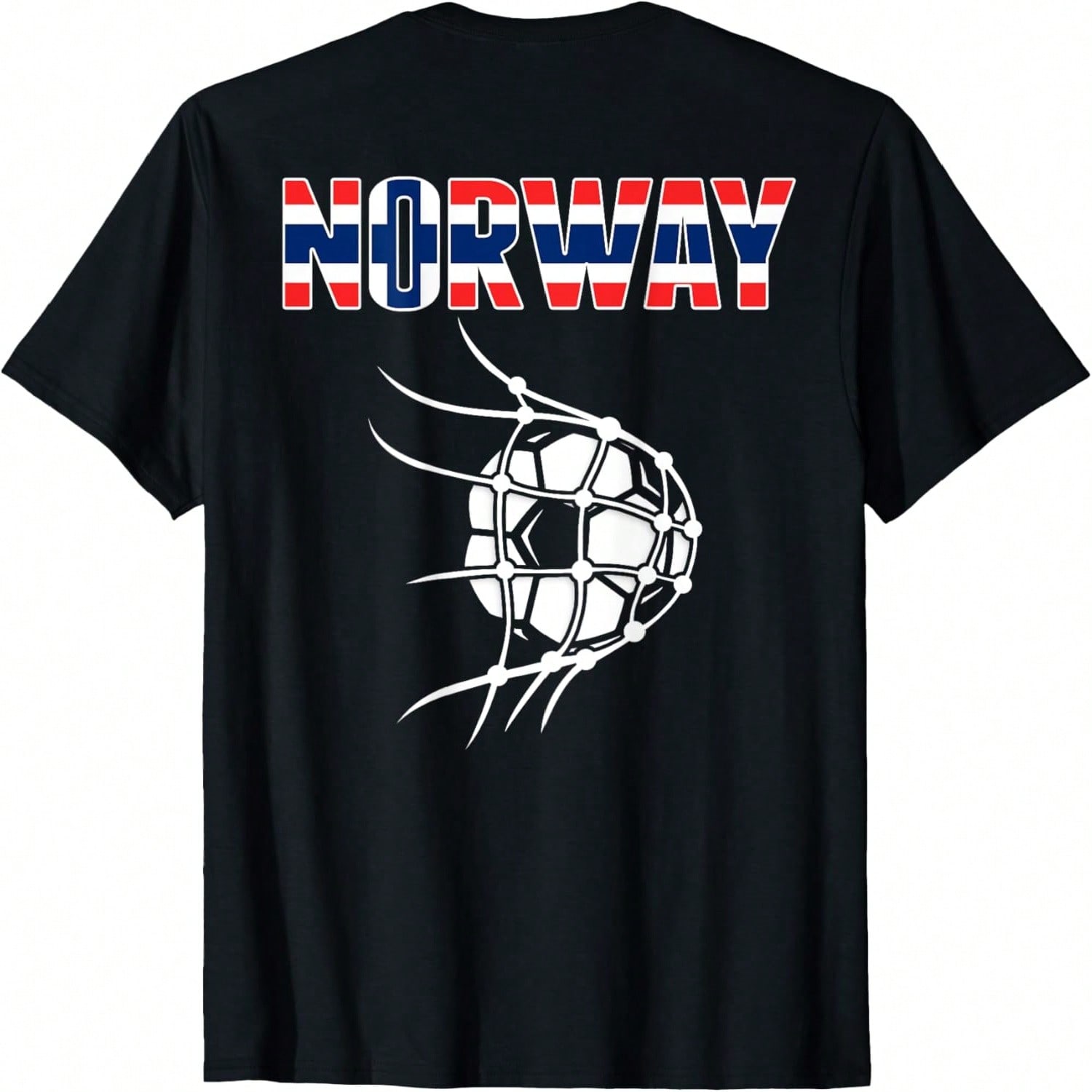 Norway Soccer Fans Jersey - Norwegian Flag Football In Net T-Shirt S разноцветный