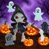 Grim Reaper Action Figure 3D Printed Articulated Reaper Toy Collectible Spooky Action Figure for Halloween Desktop Decoration