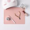 New Large&Small Nail Art Table Mat Pink Beauty Nail Pad Leather Soft Display Nail Practice Anti-slip Pad Armrest Cushion Salons