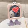 Free Standing Big Eyes Makeup Mirror Sturdy Ornament Cute Desktop Mirror Detachable Stand Firmly Funny Cosmetic Mirrors