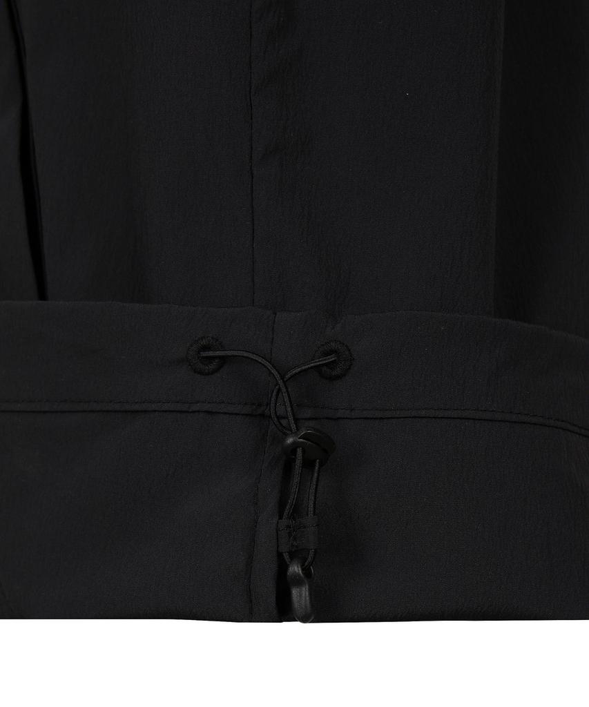 DISCOVERY EXPEDITION Uni Freshvent Lightweight Woven Training Short Sleeve Hooded Anorak (Black)