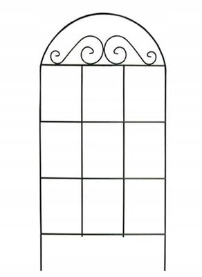 Support for Climbing Plants with a Decorative Arch 60x25 Cm Green Steel