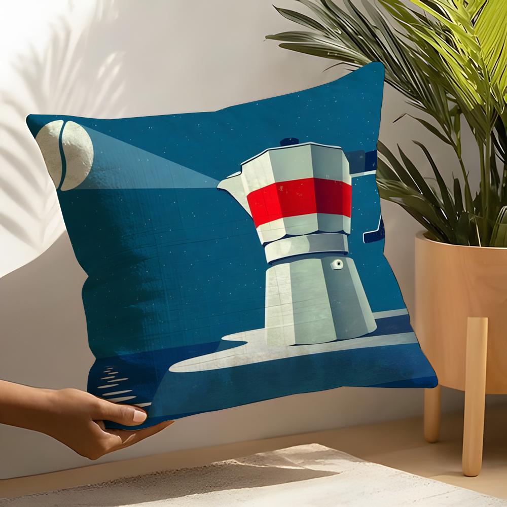 Funny Quirky Musical Instrument Patterns Pillow Case Home Living Room Decoration Linen Pillowcover Pillow Cases Cushion Cover