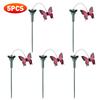 1-5Pcs Solar Powered Flying Wobble Fluttering Butterfly Ornament Cute Animal Solar Flying Butterfly Decor Yard Outdoor Decor