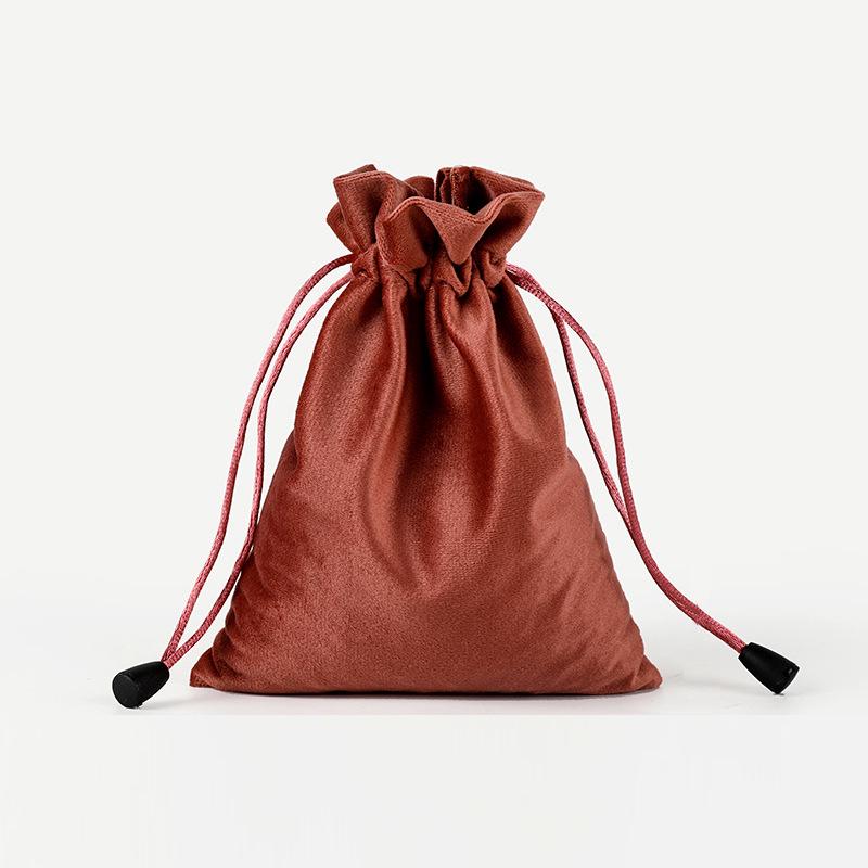 Luxury Velvet Drawstring Jewelry Pouch - Dustproof Storage for Accessories & Phones