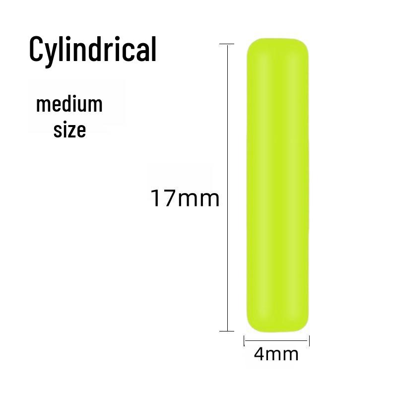 Silicone Olive-Shaped Fluorescent Fishing Float Tail Magnifier Bean