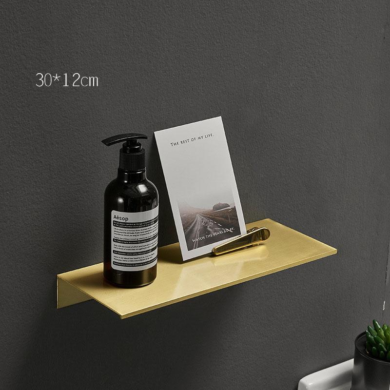 

Матовая золотая полка для ванной комнаты Алюминиевый настенный держатель для душа Стойка для хранения туалетных принадлежностей и душа Полки для шампуня и косметики для ванной комнаты