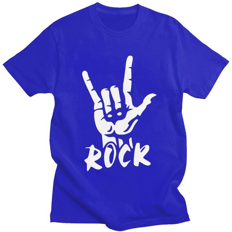 Custom Heavy Metal Rock Music T Shirts for Men 100 Cotton Tee Tops Tshirt Fashion Tshirt Clothes