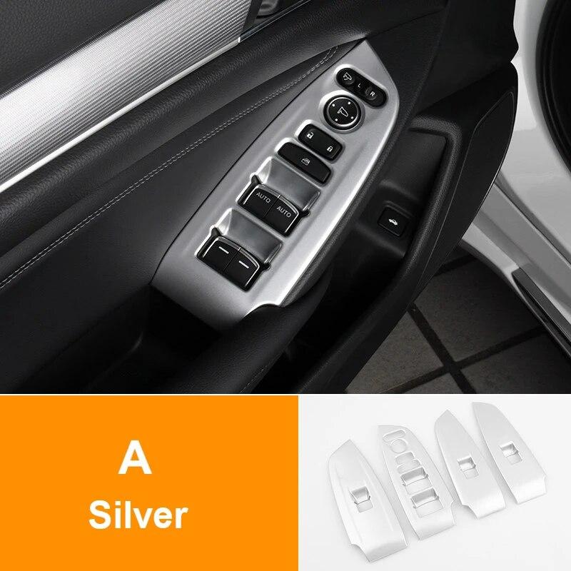 Pro Honda Accord 2018- 2022 ABS Kryt spínače skla dveří auta Kryt skleněného zvedacího panelu Tlačítko Dekorace Samolepka Příslušenství