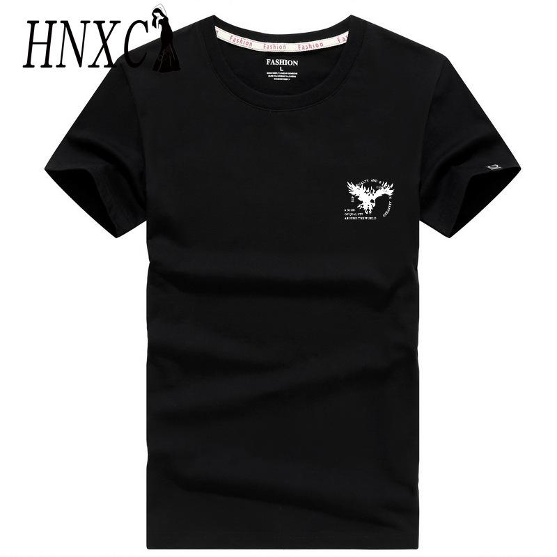 HNXC Tricou cu mânecă scurtă din bumbac Cămașă cu jumătate de mânecă largi la modă pentru bărbați Cămașă compasiune imprimată