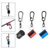 Portable Wearable Aluminum Fishing Rod Holder Fly Rod Clamp for Hands-Free Fishing Durable Lightweight Accessory