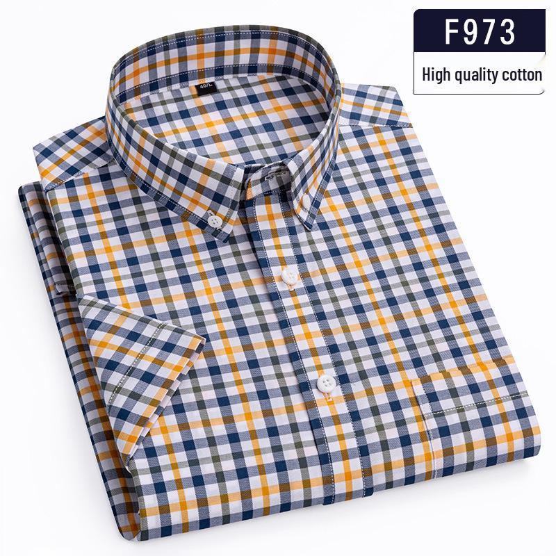 2025 Herren-Streifenshirt aus reiner Baumwolle mit kurzen Ärmeln - Bequem & Atmungsaktiv Sommer-Freizeitkleidung