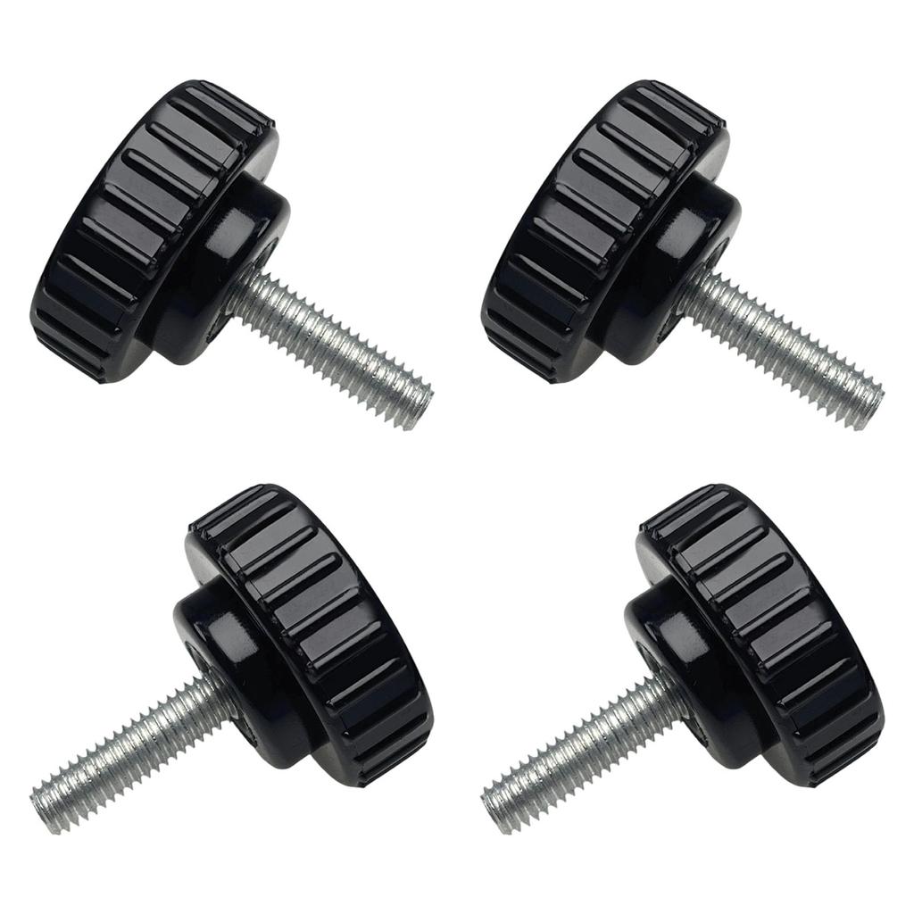 4 Stück 6mm gerändelter Griff ergonomischer Rändelknopf Industrieschrauben Ersatz Rundkopfgriff Handschraube langlebig
