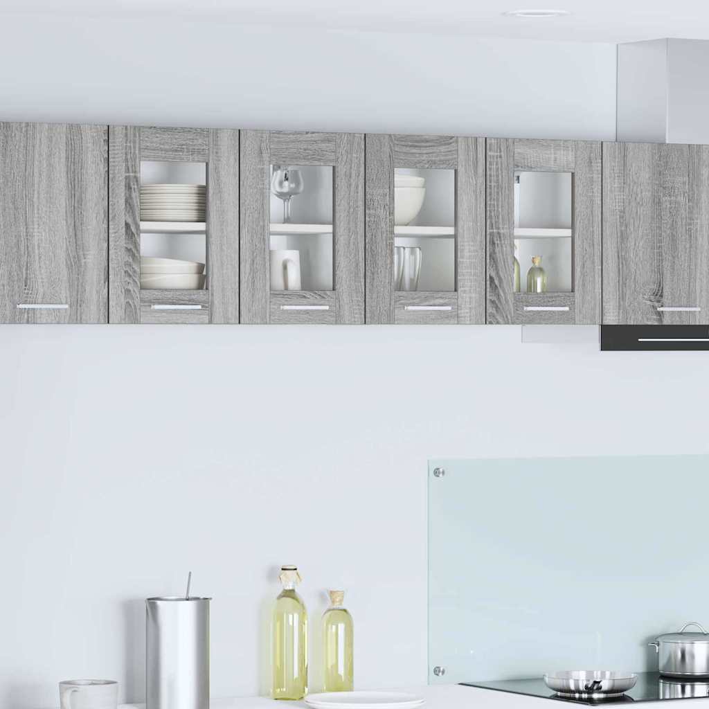 Wall Cabinet Grey Sonoma 60 x 31 x 40 cm Engineered Wood