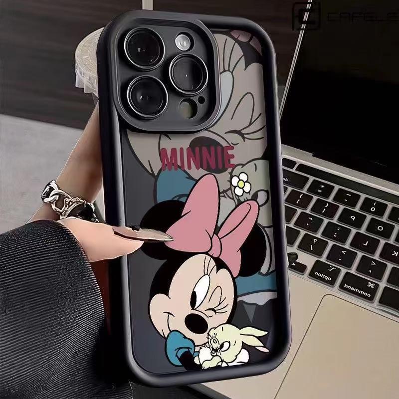 Mickey & Minnie iPhone 16/17 Pro Max Case - Compatible with iPhone 13/14/15 - Stylish Japan/Korea/US/Europe Design