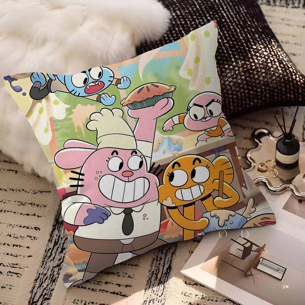 Cute A-Amazing W-World Of G-Gumball Maple Design Cushion Cover Happy Autumn Harvest Decor Holiday Decorati Pillow Cover