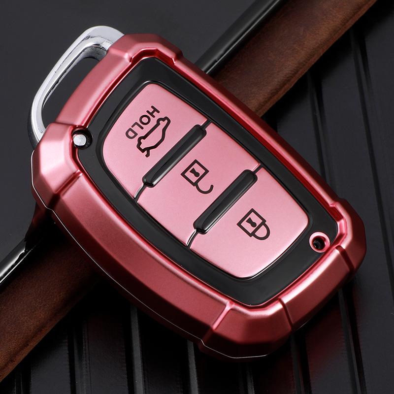 Key Case-Compatible with Hyundai Models: Elantra, Santa Fe, Mistra, Reina, ix25, Festa, ix35, Verna