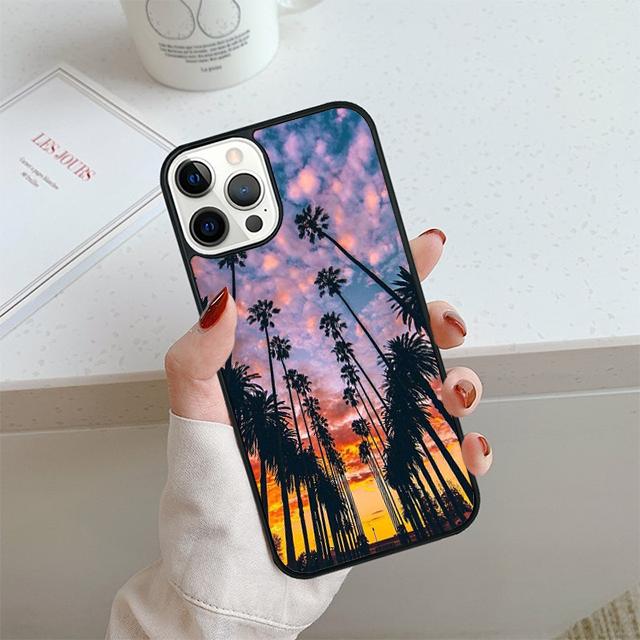 Tropical Summer palm trees Phone Case For Apple Pro Max 6S Plus For iPhone 17 Air 13 12 14 15 16  Cover Coque