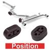2Pcs/Set Universal Heavy Duty Hanger Rubber Exhaust Mounting Exhaust Hanger Car Accessories Mount Fits Most Car Truck SUV