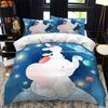 Animal elephant Cartoon Bedding Set Duvet Cover Bed Set Quilt Cover Pillowcase Comforter king Queen Size Boys Adult Bedding Set
