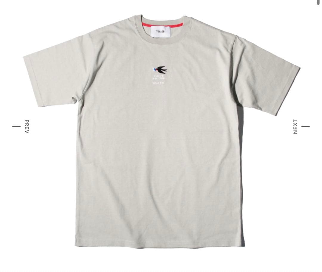 

[USED] YOASOBI T-shirt Tsubame Tee, size M, greige