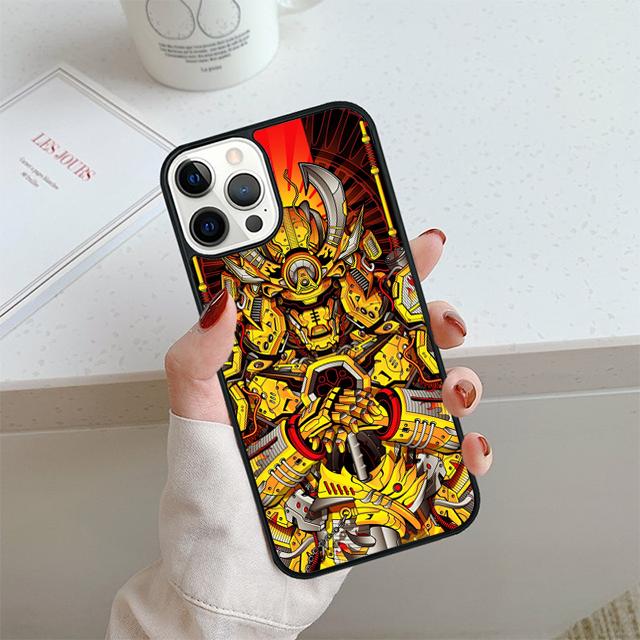 Samurai Demon Cool Phone Case For iPhone 17 Air 13 12 14 15 16  Cover For Apple 14 15 16 Pro Max Plus Coque