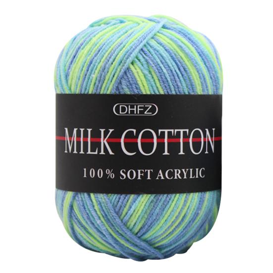 3 нити красочный хлопок вязание крючком детская одежда кукольный свитер шерстяная пряжа 23