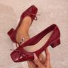 Round-toe Thick-soled Women's Shoes - New Style High Heels - Large Size - One-piece Stiletto Shoes
