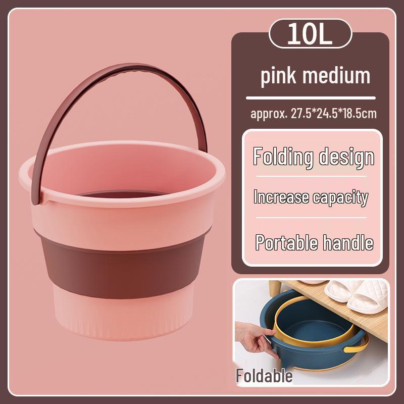 Portable Folding Water Bucket: Large Laundry, Car Trash, Wash & Fishing Use
