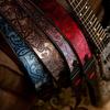 RightOn! Straps Guitar Strap PAISLEY VELVET 7cm Width 95150cm Length Blue