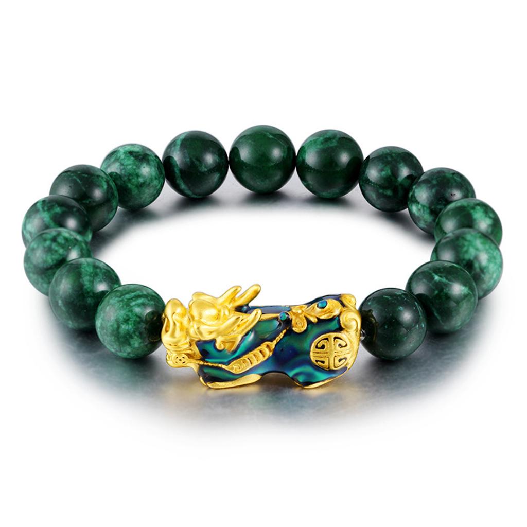 BOXOX 3 Braccialetti Feng Shui Pixiu | Ossidiana E Oro, Portafortuna Ricchezza Per Uomo E Donna