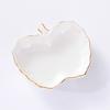 Ceramic Jewelry Dish for Women Small Fruit Shaped Trinket Tray with Ruffle Trim Desktop