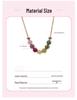 Tourmaline Stone Clavicle Necklace - Light Luxury, Non-Fading, Simple High-End Dopamine Choker for Women