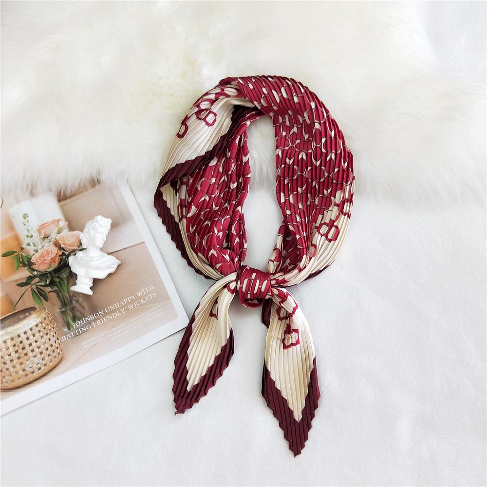 Fashion Decoration Scarf Hairband Tie Hair 70 Small Square Scarf Silk Scarf Women'S Spring And Autumn Versatile Small Scarf Professional Scarf