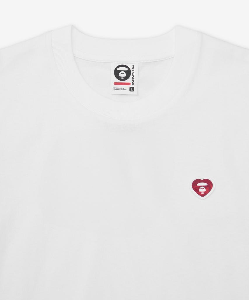 Eipeu Moonface Heart Small Logo Short Sleeve T-Shirt - White / Aaptem1807Xxqwhx