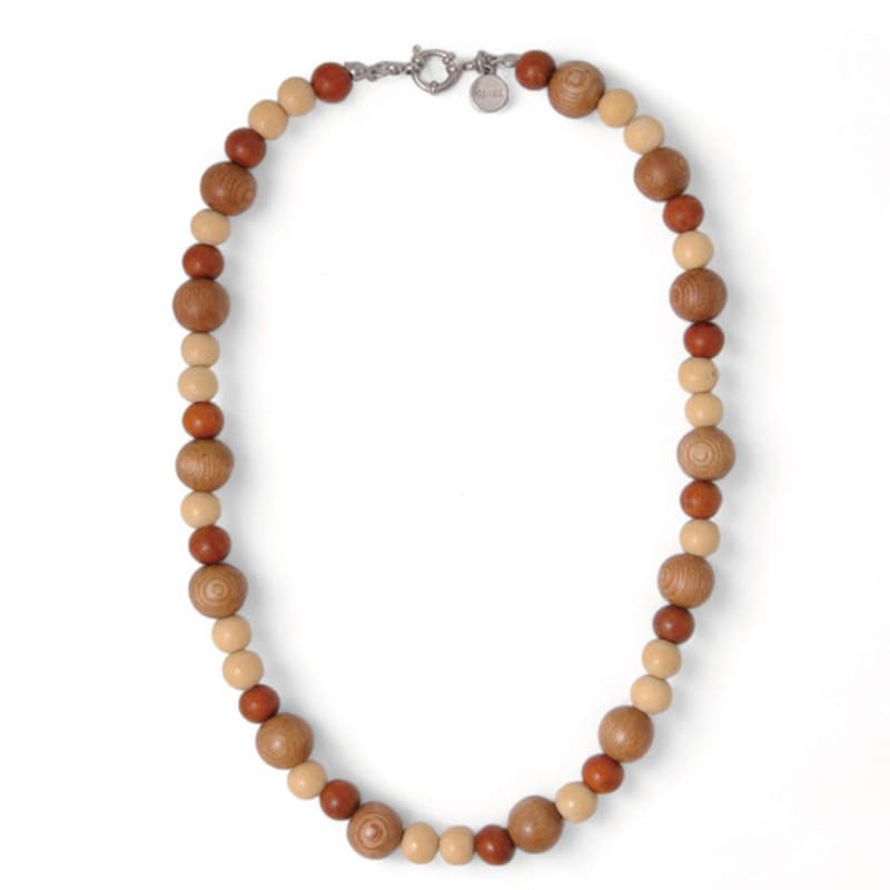 Objet213 Bubble Bali Mood Wood Necklace