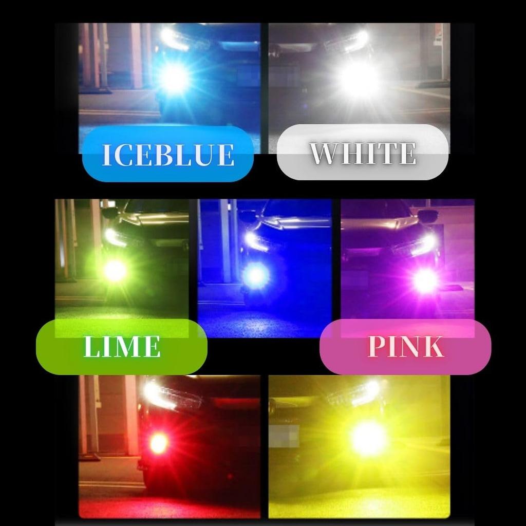 [EternaBright] Car LED Fog Lamp, 3 Color Switching, H8, H11, Explosive Light, White, Pink,