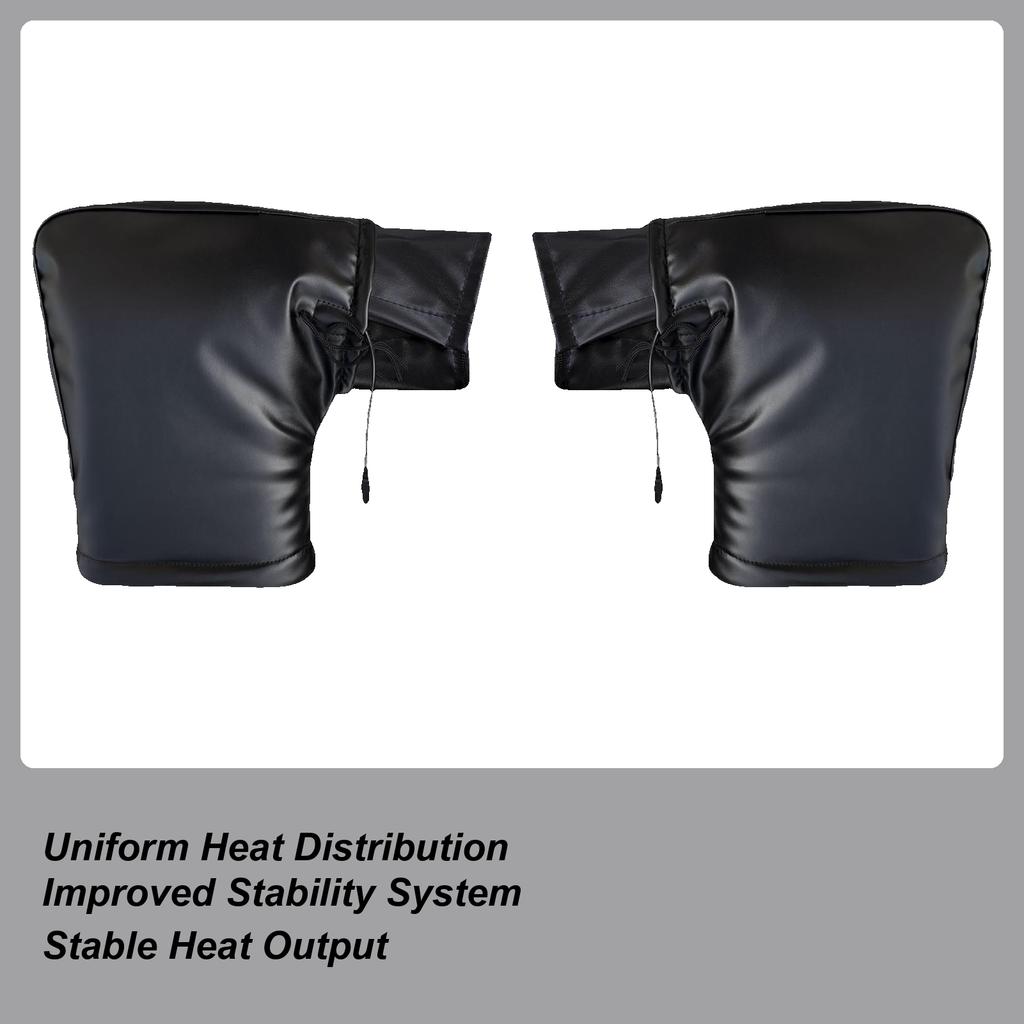 Heated Winter Handlebars Mitts Windproof Hands Warmer Winter Cycling Mittens For Scooters ATVs Snowmobiles