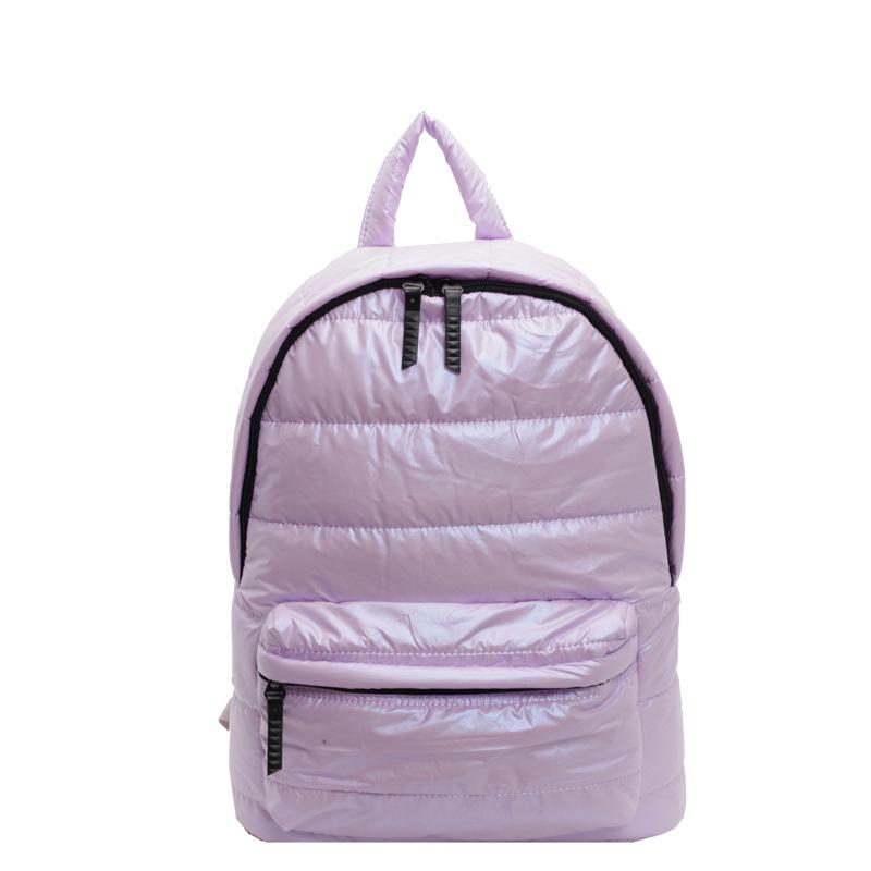 New Popular Cotton Clothes Backpack Women's Casual Versatile Space Cotton Backpack Large Capacity Lightweight Bag