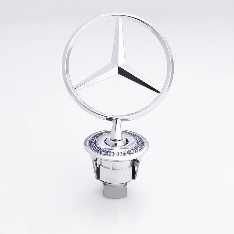 OFK3 For Mercedes Benz C/E/S Class W204 W212 W220 W210 W221 Car Front Ornaments Bonnet Logo Accessories