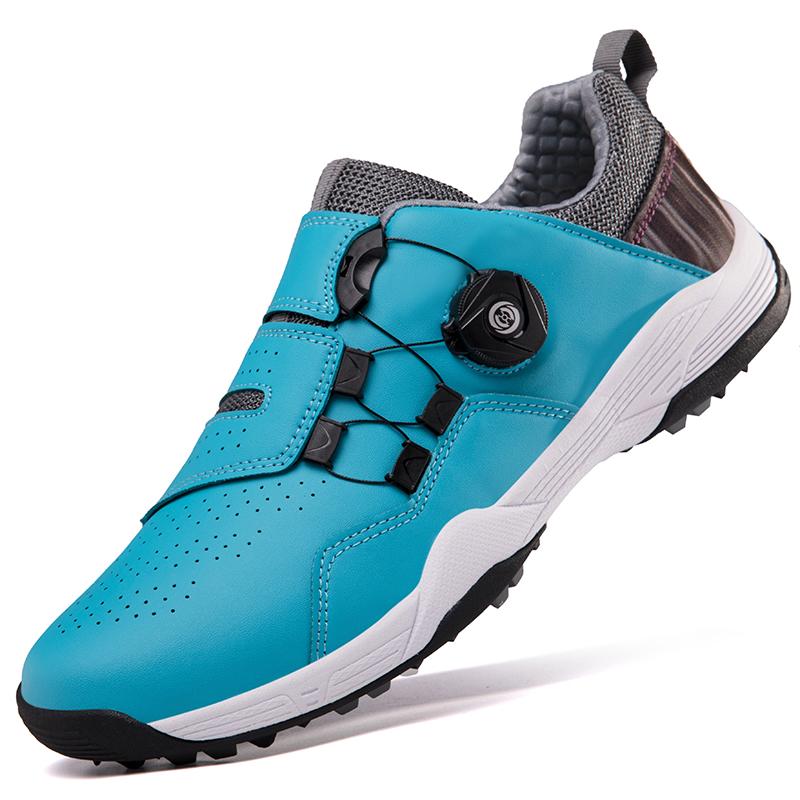 Professional Anti-Skid Waterproof Golf Shoes With Knobs Buckle Unisex Footwear Lightweight Golfing Sneakers