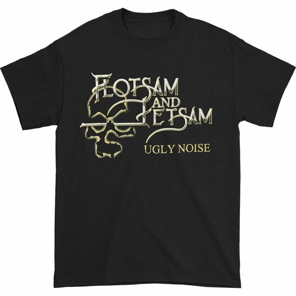 FLOTSAM AND JETSAM cd lgo Skull UGLY NOISE Official Black SHIRT XXL 2X new Unisex T-Shirt L