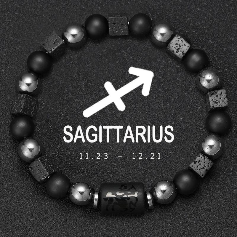 12 Zodiac Natural Stone Bracelets - Cancer, Virgo, Leo, Libra Designs, Ideal Couples & Friendship Gifts, Unisex Jewelry (Pulsera